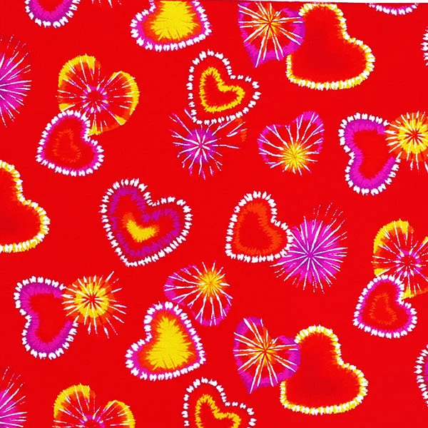 Bandannas Retro Red Hearts