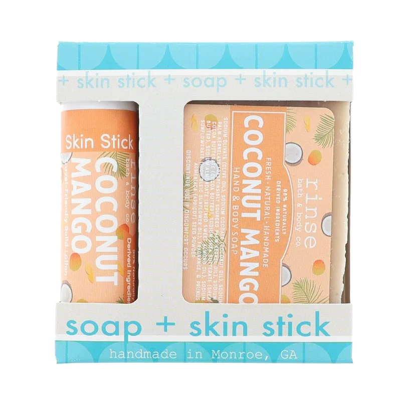 Coconut Mango Soap + Skin Stick Box