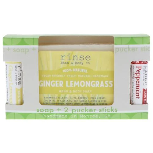 Ginger Lemongrass Soap + Pucker Stick Box