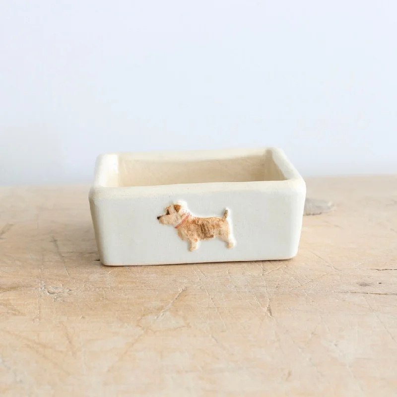 Hogben Soap Dish - Norfolk Terrier