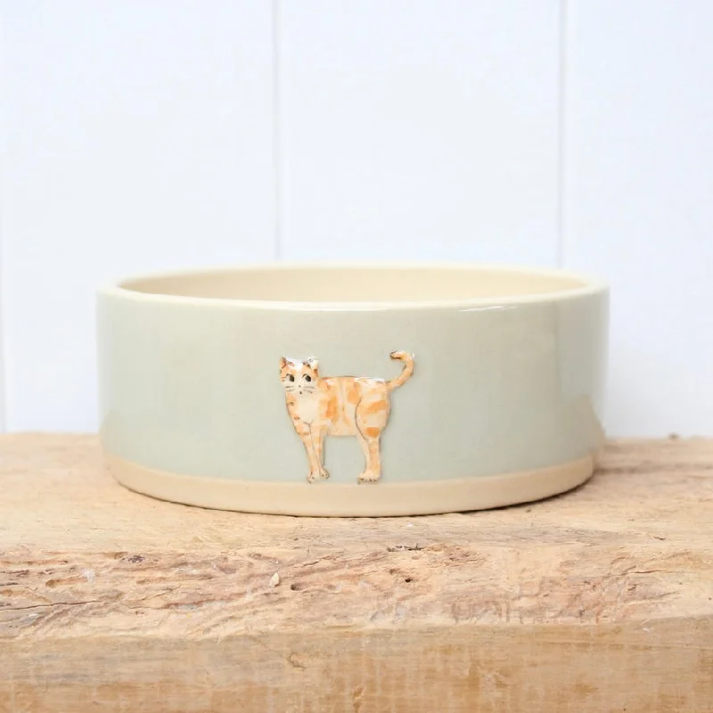 Large Hogben Cat Bowls - Ginger Cat