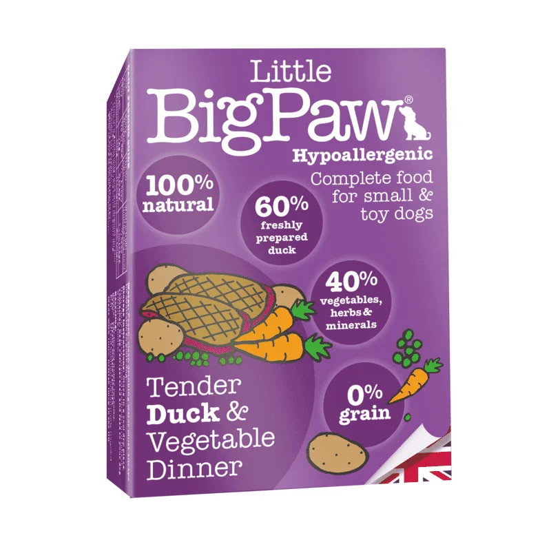 Little Big Paw Tender Duck & Vegetable Dinner Pack of 7 units of 150 Grams each