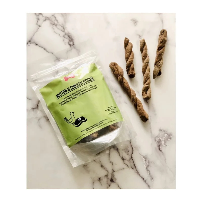 Mutton & Chicken Sticks for Dogs by The Barkery by NV