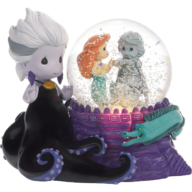 Precious Moments Disney The Little Mermaid Ariel and Ursula Make Waves in the Sea Lighted Musical Water Globe