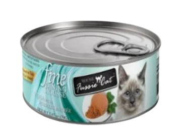 Fussie Cat Wet Cat Food Fine Dining Mousse- Tuna W/ Pumpkin 2.4oz Can Single