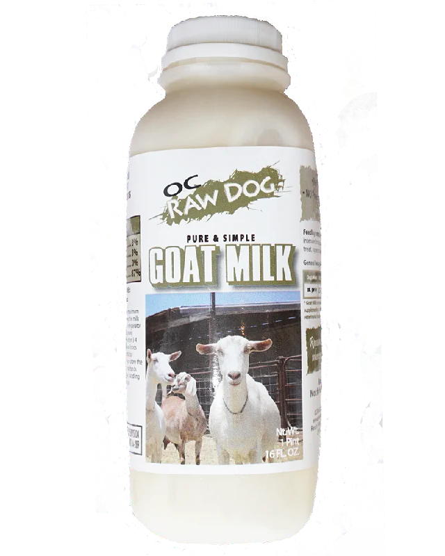 OC Raw Frozen Goat Milk for Dogs & Cats 32oz