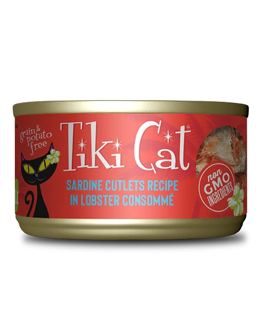 Tiki Cat Bora Bora Grill Sardine Cutlets in Lobster Consomme 2.8oz