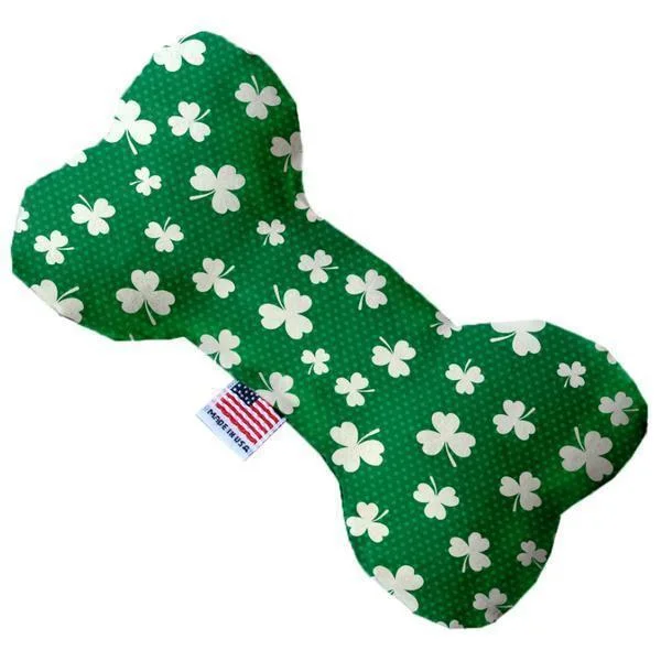 Plush Bone Dog Toy Shamrock