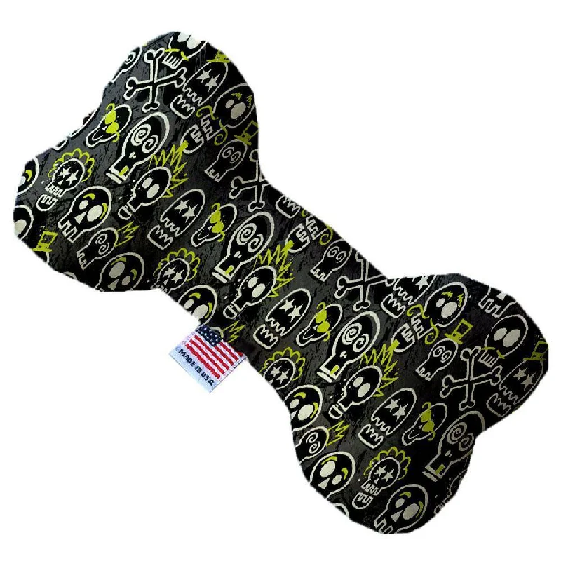 Plush Bone Dog Toy Skater Skulls