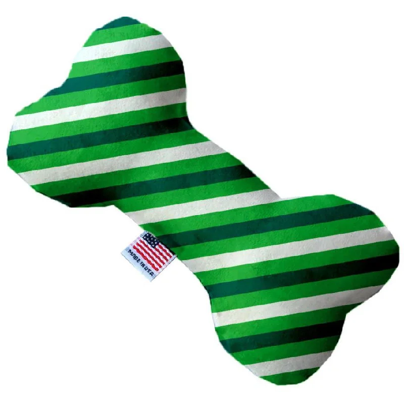 Plush Bone Dog Toy St. Patrick's Stripes