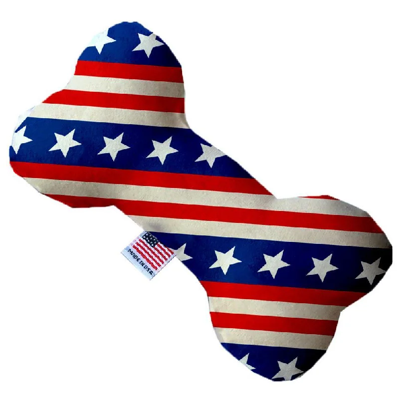 Plush Bone Dog Toy Stars And Stripes