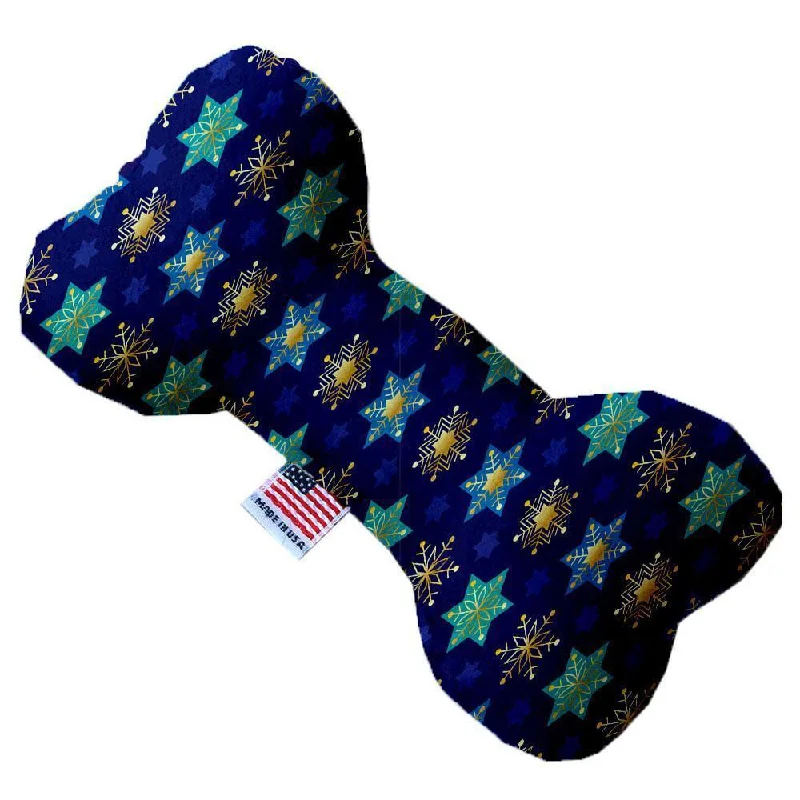 Plush Bone Dog Toy Stars Of David And Snowflakes