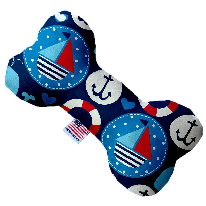 Plush Bone Dog Toy Stuffing Free Anchors Away