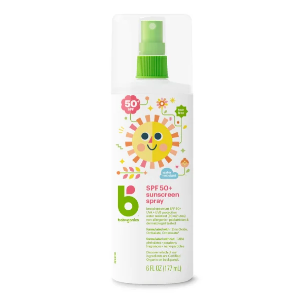 Babyganics Sunscreen Spray, SPF 50+ - 177ml