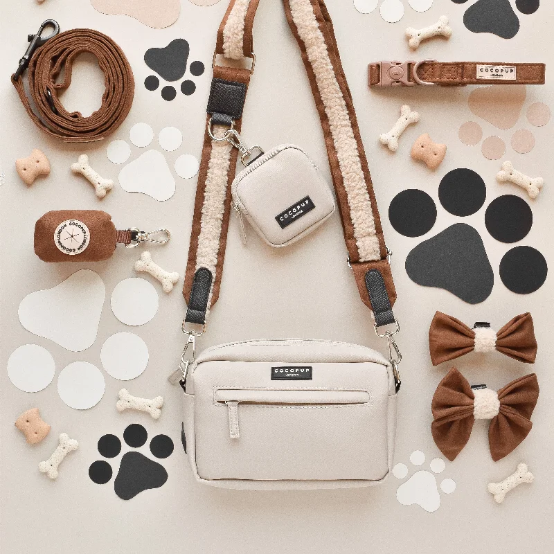 Dog Walking Caramel Latte Bag Bundle - Brown Aviator