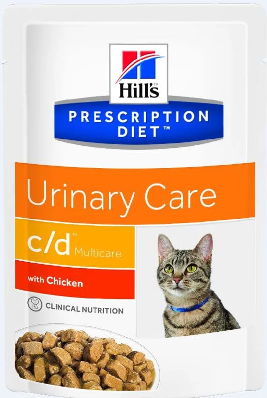 HILL's PD FELINE C/D Plic hrană umedă prev. recurenţei struviţilor, cu Pui 85g