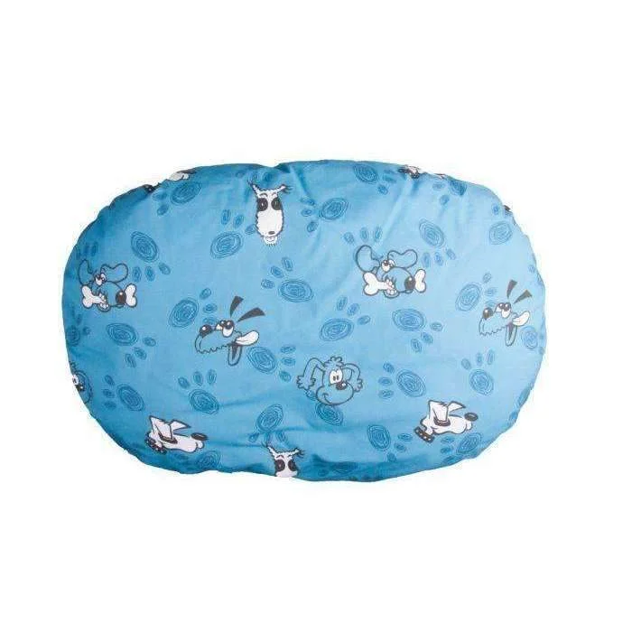 Karlie Cushion Guzzy With Zipper - Oval 100cm (Light Blue)