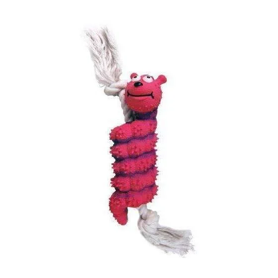 Karlie Dog Toy Caterpillar on Rope 29 cm Pink