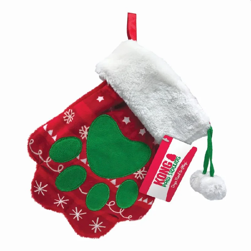 KONG Igračka za pse i mačke Holiday Stocking Paw L, 26,67x3,18x21,59cm