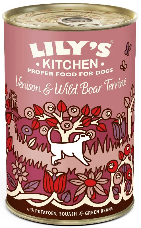 LILY'S KITCHEN Venison & Wild Boar, srnetina i veprovina, bez žitarica, 400g