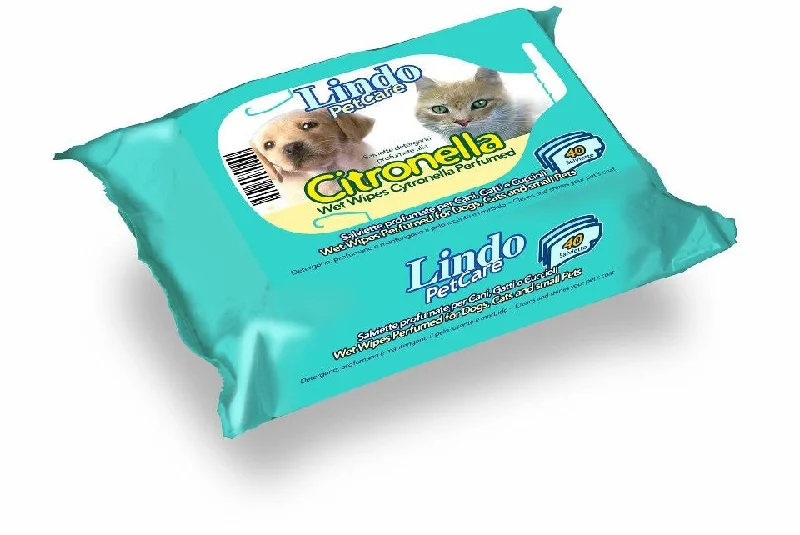 Lindocat Pet Wipes Citrus Perfumed