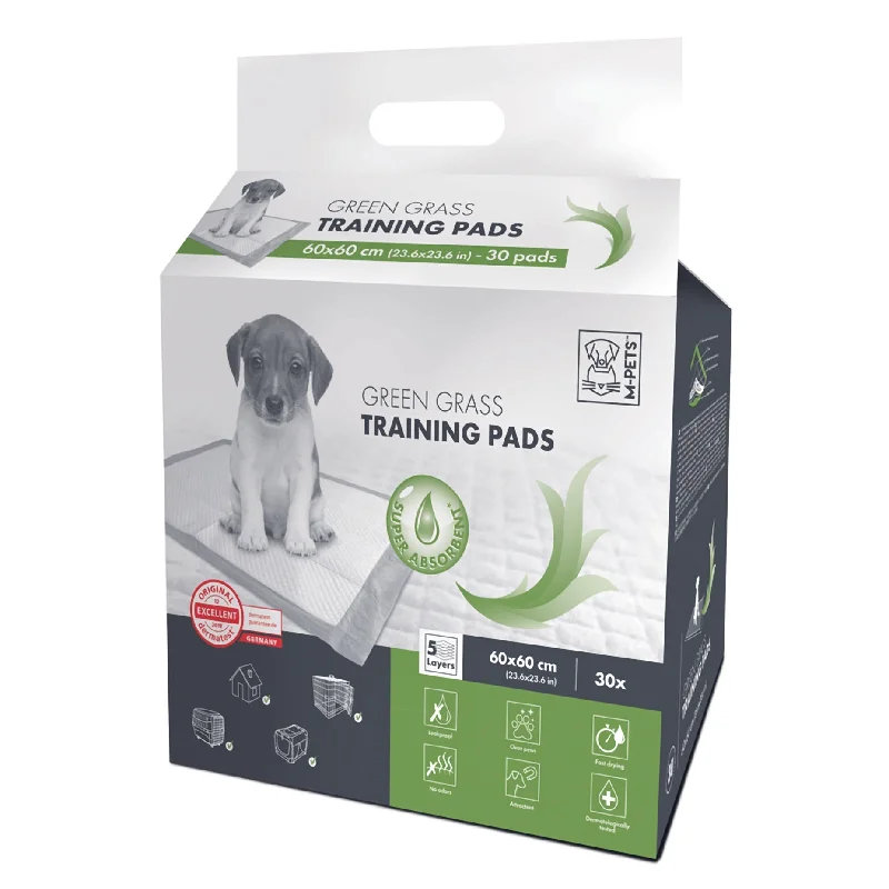 M-Pets Green Grass Dog Training Pads 30 Pack 60cm