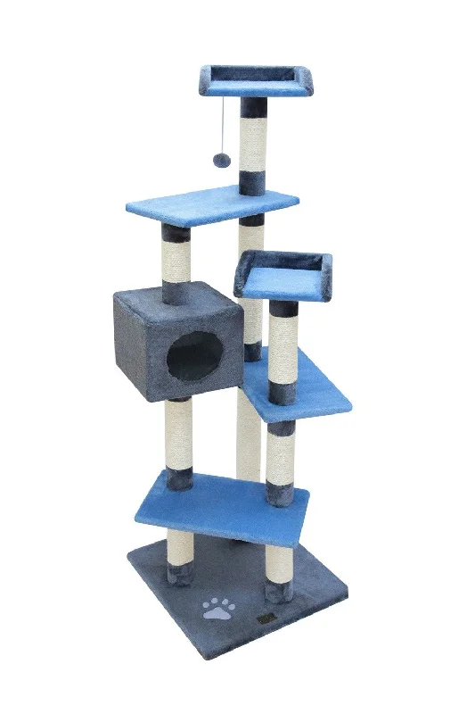 Mateus Cat Pole Blue-Beige