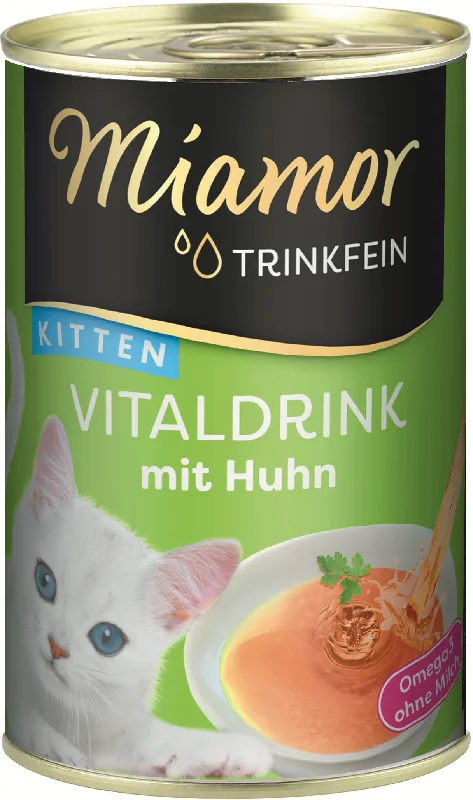 MIAMOR Vitality Drink Conservă KITTEN, supă cu Pui 135ml