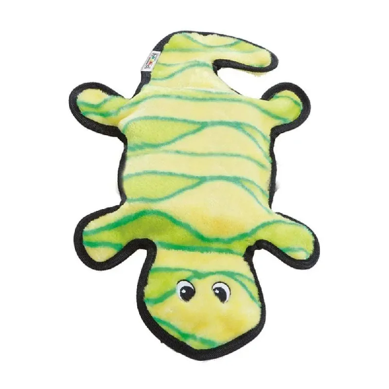 Outward Hound® Invincibles® Gecko 4 Squeak Dog Toys Yellow & Green Color Large 18 X 6 X 2 Inch