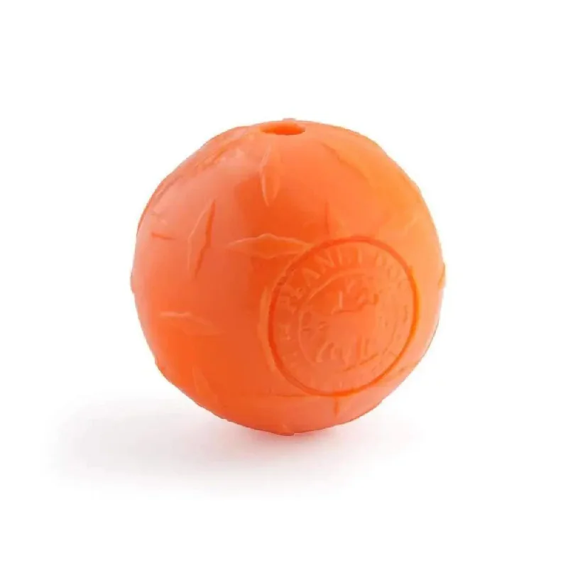 Outward Hound® Orbee-Tuff Diamond Plate Ball Dog Toys Orange Color Small