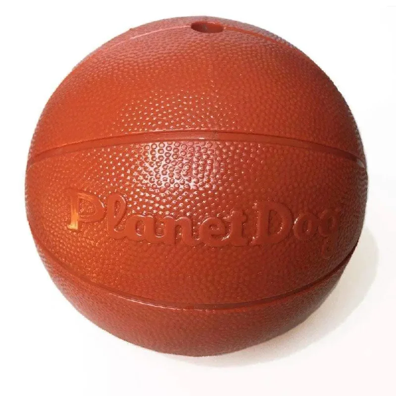 Outward Hound® Planet Dog Orbee-Tuff® Basketball Dog Toys Brown