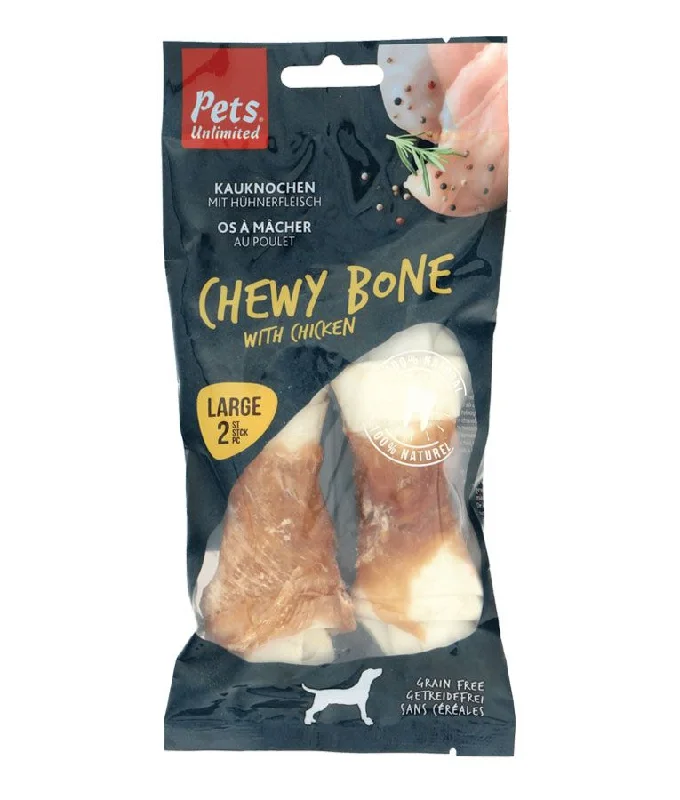 Pets Unlimited Chewy Bone with Chicken