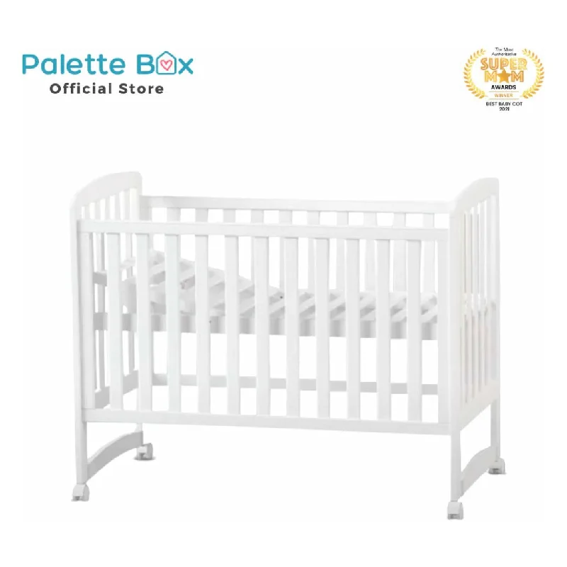 Palette Box Sweet Dreams Avant Garde 10-in-1 Convertible Baby Cot with Anti-Colic System (ACS) & Rocker - Drop Gate (120x60cm)