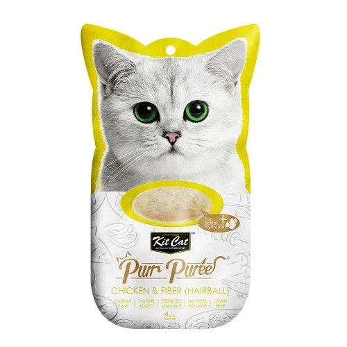 Kit-Cat Puree Chicken & Fiber(Hairball)