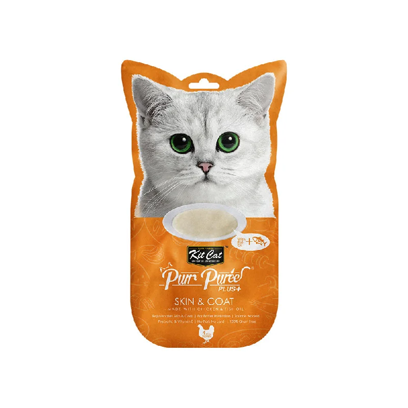 Kit-Cat Puree Plus Skin & Coat - Chicken & Fish Oil