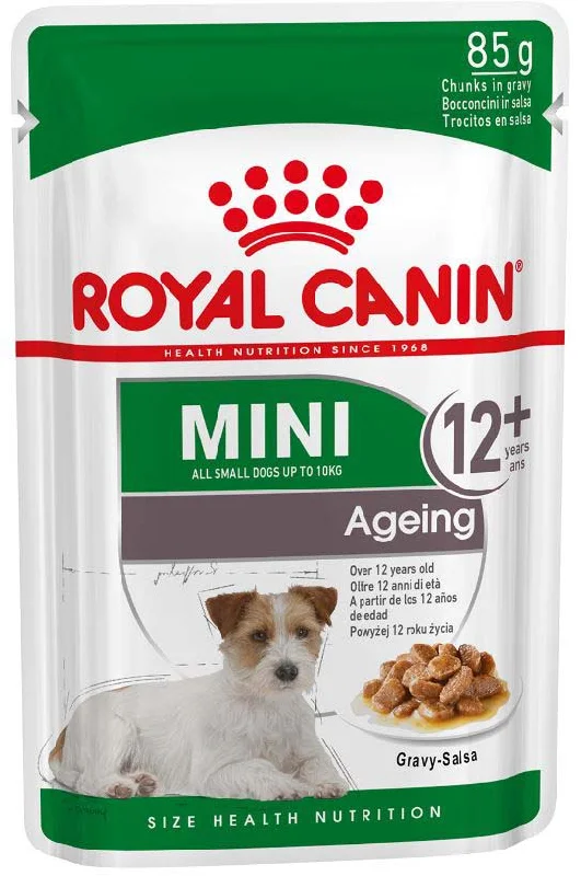 ROYAL CANIN Plic hrană umedă pentru câini Mini Ageing 12+, 85g