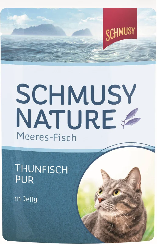 SCHMUSY Nature Plic pentru pisici, Ton în gelatină 100g