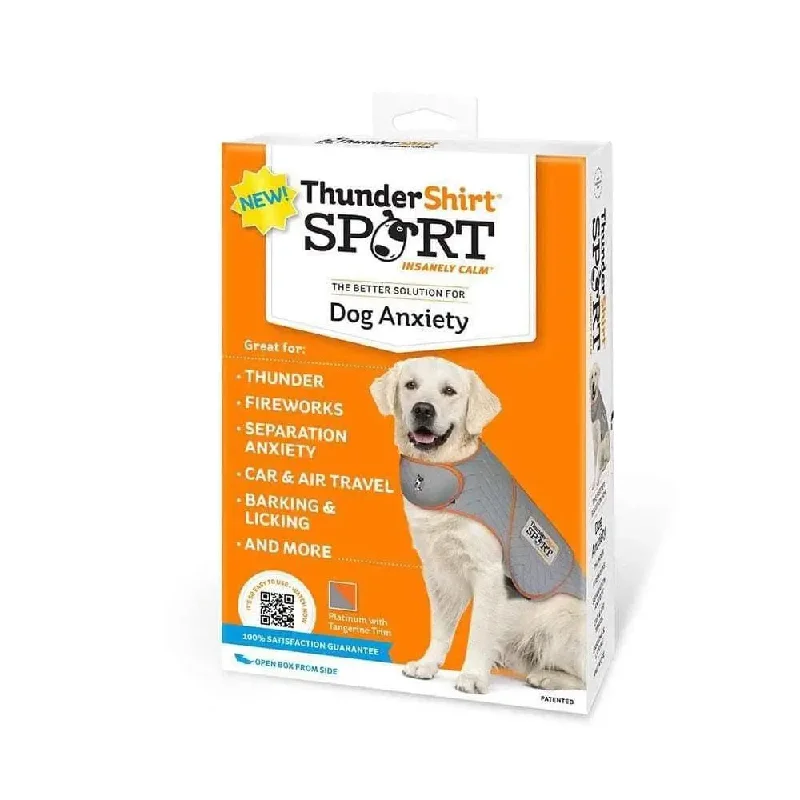 ThunderShirt® Sport Anxiety Jacket for Dog Platinum Color Medium