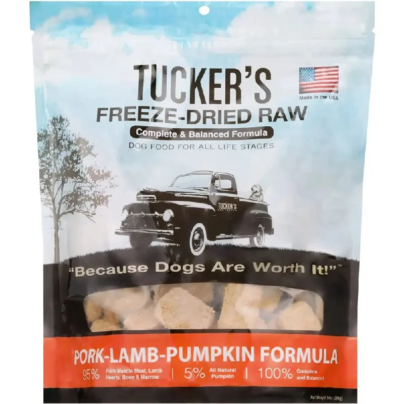 Tucker's® Pork-Lamb-Pumpkin Formula Freeze-Dried Dog Food, 14 Oz