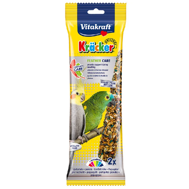 Vitakraft - Kracker Cockatiel & Parrot Stick - Feathercare - 2 Pack