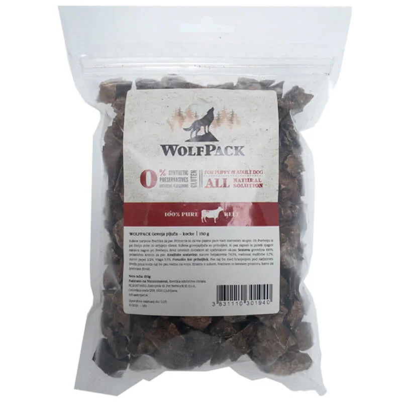 WOLFPACK  Goveđa pluća, kockice, 150g